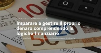 Imparare a gestire il proprio denaro CORSO-FINANZA