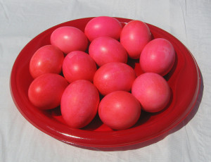 Red Greek Easter Eggs