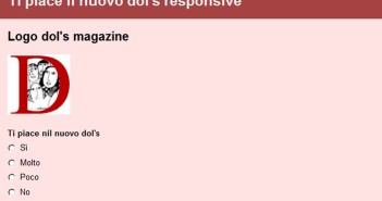 Dai la tua opinione sondaggio-dols
