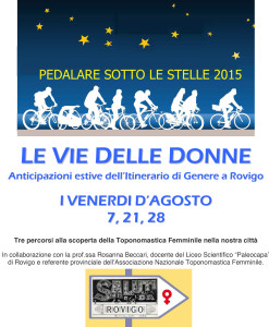 PEDALARE SOTTO LE STELLE 2015