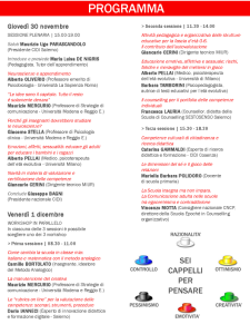 Convegno Educazioni - Programma formazione