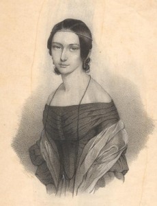 Clara Schumann Engraving by Em. Raerentzen & Co. "Figaro," 1842 Portrait File Gilmore Music Library Yale University