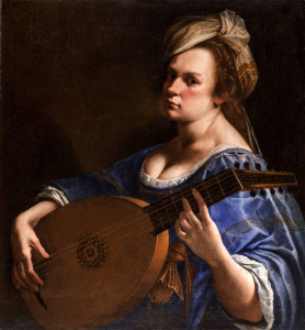 Artemisia Gentileschi / Артемизия Джентилески (1593-1653) - Autoritratto come suonatrice di liuto / Автопортрет в образе лютнистки (1615-1617)