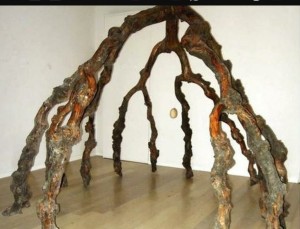 "L' albero capovolto"  - legno 1982