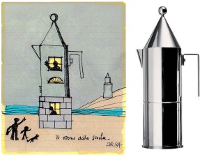 Flavia Rossi_Aldo Rossi, caffettiera espresso La Conica, Alessi, 1984