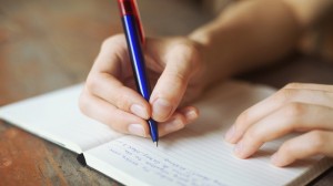 hands of student in the school