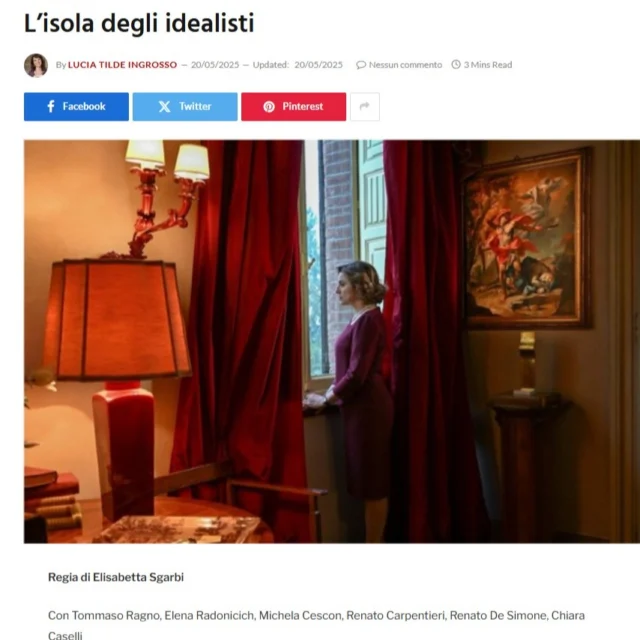 La regista Elisabetta Sgarbi, che con Eugenio Lio ha anche scritto la sceneggiatura, spiega: «I personaggi sono nati e si sono sviluppati, per lo più, già con il volto di chi li avrebbe interpretati, il loro corpo, i loro modi. Questo ci ha aiutato molto nello scrivere il film, perché, laddove la sceneggiatura non poteva e non doveva dire, potevamo immaginare un colpo d’occhio, un movimento, un gesto, una espressione che riempissero quel “vuoto”. 

https://www.dols.it/2025/05/20/lisola-degli-idealisti/
